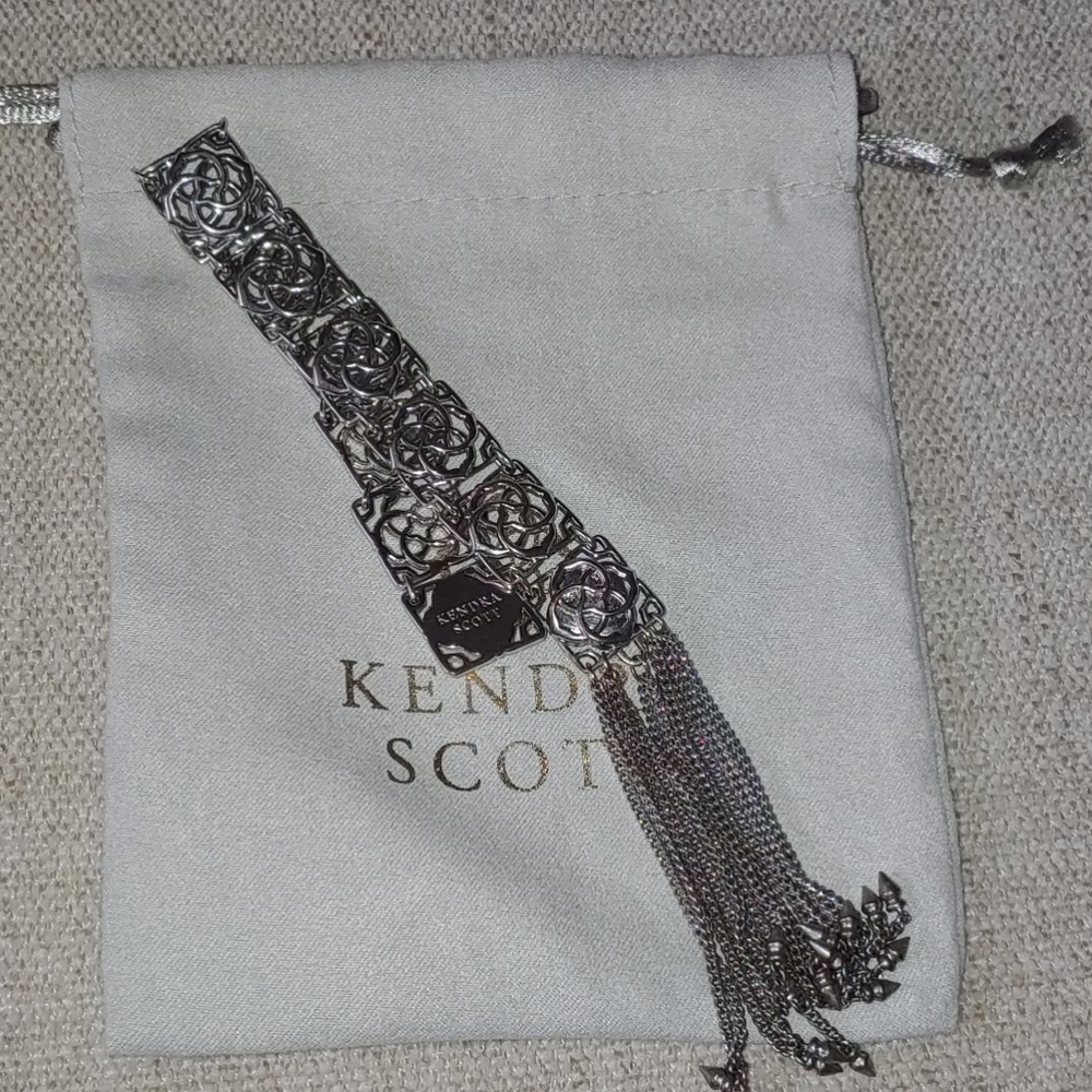 kendra scott silver iris fringe bracelet